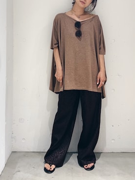 「Auntie Rosa Holiday（アンティローザホリデー）のアイテム（サングラス）」を使った、あゆさん（レディース・148cm）の夏コーディネート