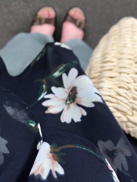 「khaki」｜「アイテム（パンツ）」を使った、chaさん（レディース・158cm）の夏コーディネート