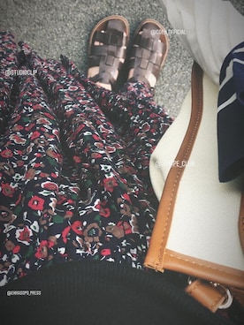 「skirt」｜「アイテム（サンダル）」を使った、chaさん（レディース・158cm）の夏コーディネート