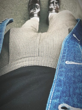 「pants」｜「アイテム（ジャケット/アウター）」を使った、chaさん（レディース・158cm）の秋コーディネート