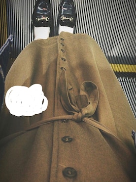 「khaki」｜「アイテム（シャツワンピース）」を使った、chaさん（レディース・158cm）の秋コーディネート
