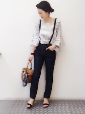 「LEE」｜NANO universe snap L'sさん（レディース・161cm）の春コーディネート