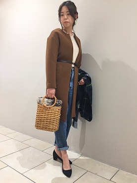「Glen Prince（グレンプリンス）のアイテム」を使った、NANO universe snap L'sさん（レディース・161cm）の秋コーディネート