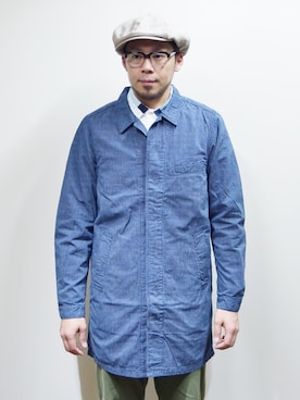 「JAPAN BLUE JEANS」｜「アイテム（その他アウター）」を使った、ロケットシップさん（メンズ・182cm）の冬コーディネート