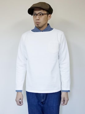 「JAPAN BLUE JEANS」｜ロケットシップさん（メンズ・182cm）の冬コーディネート