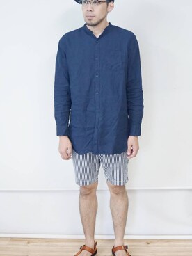 「freewaters（フリーウォーターズ）のアイテム」を使った、ロケットシップさん（メンズ・182cm）の夏コーディネート