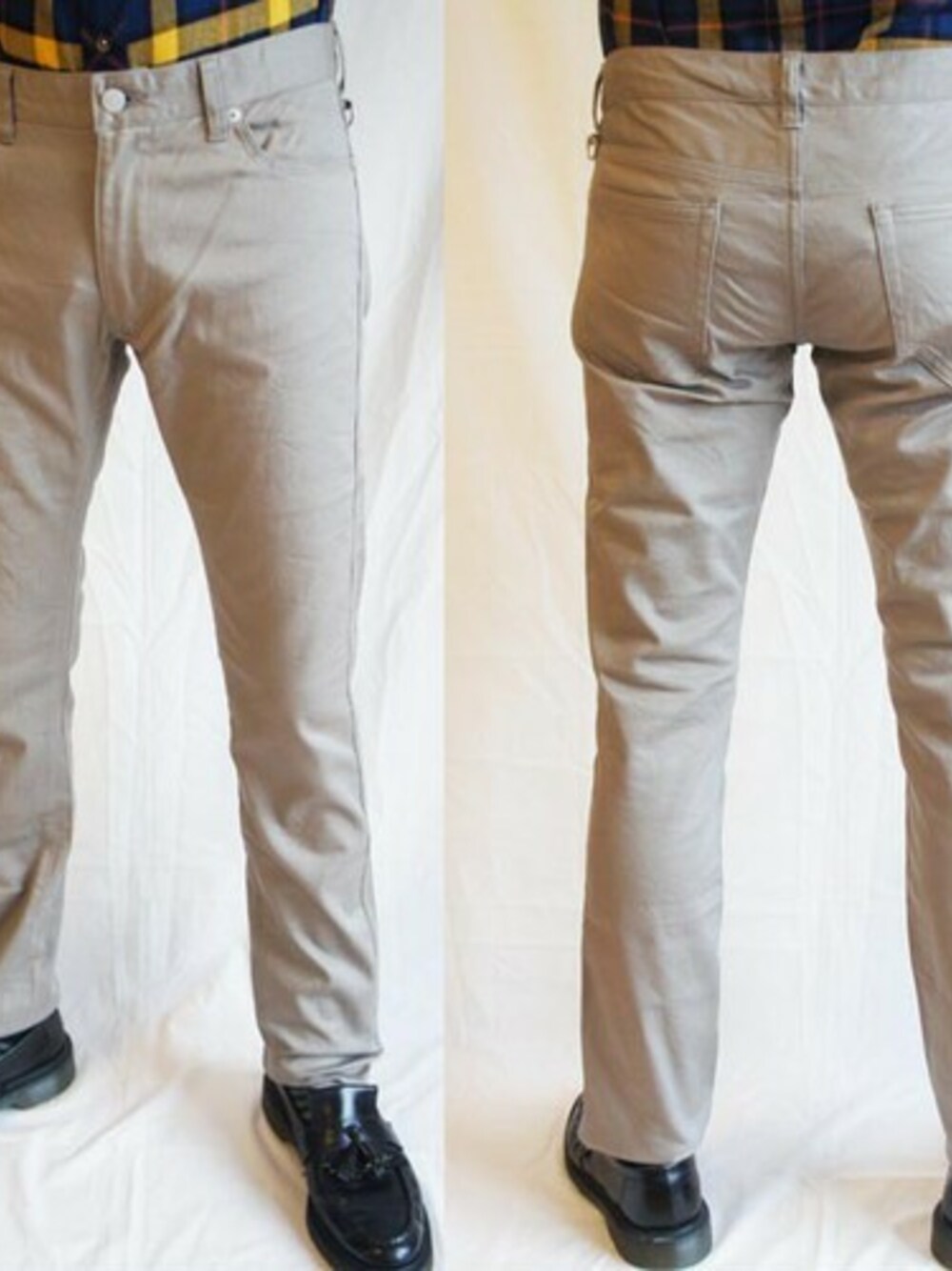 「パンツ、モッズコート、パンツスタイル、パンク、パンツコーデ、英国、NEVERTRUST、ROCKET SHIP、ROCKET SHIP（ロケットシップ）、カツラギストレッチ５Pパンツ」｜「NEVER TRUSTのNEVERTRUST（ネバートラスト）　　カツラギストレッチ５Pパンツ GRY（その他パンツ、グレー系）」を使った、ロケットシップさん（メンズ・182cm）の秋コーディネートの1枚目の写真