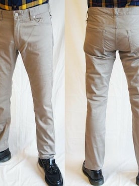 「NEVER TRUST（ネバートラスト）のアイテム（パンツ）」を使った、ロケットシップさん（メンズ・182cm）の秋コーディネート
