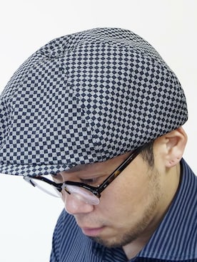 「NEVER TRUST（ネバートラスト）のアイテム（帽子）」を使った、ロケットシップさん（メンズ・182cm）の冬コーディネート