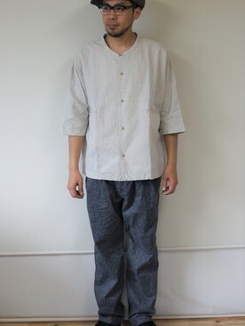 「Retter（レッター）のアイテム」を使った、ロケットシップさん（メンズ・182cm）の春コーディネート