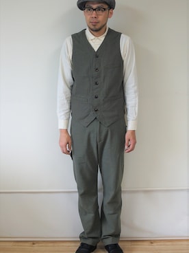 「Retter（レッター）のアイテム」を使った、ロケットシップさん（メンズ・182cm）の春コーディネート