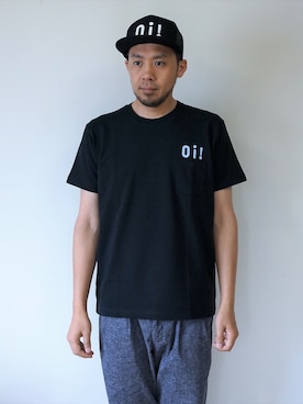 「NEVER TRUST（ネバートラスト）のアイテム（帽子）」を使った、ロケットシップさん（メンズ・182cm）の夏コーディネート