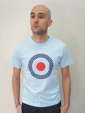 「NEVER TRUST（ネバートラスト）のアイテム（トップス）」を使った、ロケットシップさん（メンズ・182cm）の夏コーディネート
