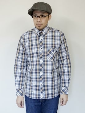 「NEVER TRUST（ネバートラスト）のアイテム（トップス）」を使った、ロケットシップさん（メンズ・182cm）の秋コーディネート