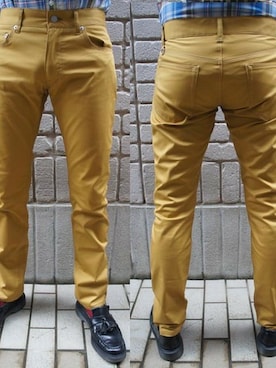 「NEVER TRUST（ネバートラスト）のアイテム（パンツ）」を使った、ロケットシップさん（メンズ・182cm）の秋コーディネート