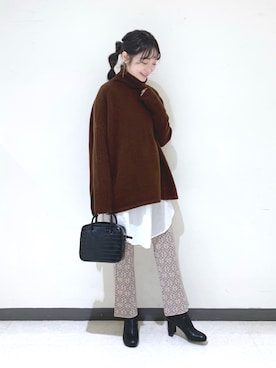 𝘵 𝘰 𝘺 𝘰 .さん（レディース・160cm）の冬コーディネート