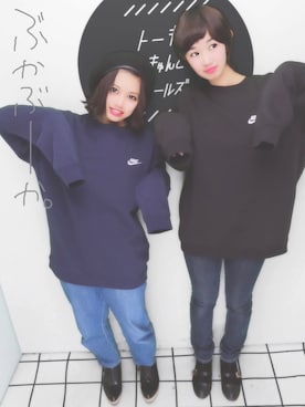 「RETRO GIRL（レトロガール）のアイテム（その他シューズ）」を使った、かいあいさん（レディース・152cm）の冬コーディネート
