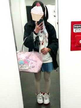 「白タイツ」｜きゃさん（レディース・157cm・10代）の春コーディネート