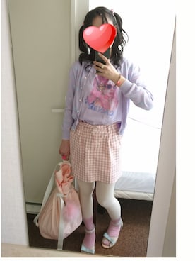 「白タイツ」｜きゃさん（レディース・157cm・10代）の春コーディネート
