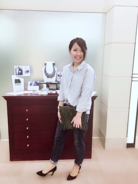 「シップス」｜「アイテム（アナログ腕時計）」を使った、lifestyle石川さん（レディース・165cm）の春コーディネート