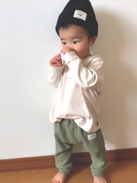 「1歳3ヶ月」｜「アイテム（その他）」を使った、aさん（キッズ・80cm）の秋コーディネート
