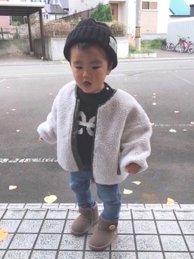 aさん(キッズ・80cm)の秋コーディネート