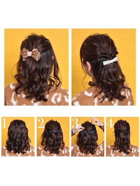 「簡単ヘアアレンジ」｜sioさん（レディース・162cm）の冬コーディネート