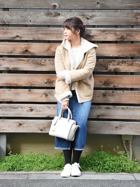 「PLAIN CLOTHING（プレーンクロージング）のアイテム」を使った、sioさん（レディース・156cm）の冬コーディネート