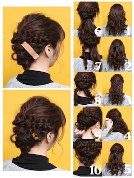 「簡単ヘアアレンジ」｜sioさん（レディース・156cm）の春コーディネート