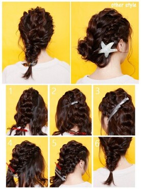 「簡単ヘアアレンジ」｜sioさん（レディース・156cm）の春コーディネート