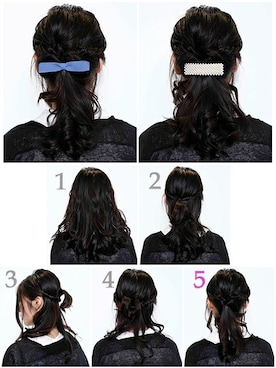 「アイテム（バレッタ/ヘアクリップ）」を使った、sioさん（レディース・164cm）の春コーディネート