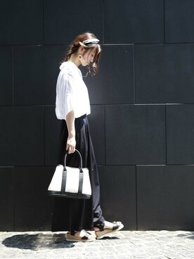 「PLAIN CLOTHING（プレーンクロージング）のアイテム（アクセサリー）」を使った、sioさん（レディース・164cm）の夏コーディネート