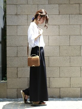 「PLAIN CLOTHING（プレーンクロージング）のアイテム（アクセサリー）」を使った、sioさん（レディース・164cm）の夏コーディネート