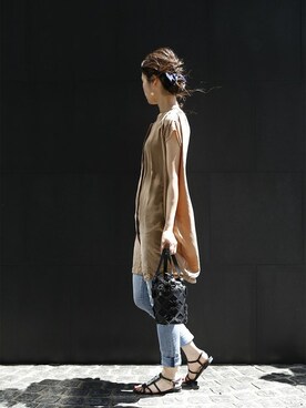 「アイテム（ヘアゴム）」を使った、sioさん（レディース・164cm）の秋コーディネート