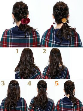 「アイテム（ヘアゴム）」を使った、sioさん（レディース・164cm）の秋コーディネート