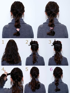 「アイテム（ヘアゴム）」を使った、sioさん（レディース・164cm）の冬コーディネート