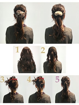 「アイテム（ヘアゴム）」を使った、sioさん（レディース・164cm）の冬コーディネート