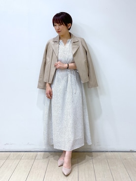 「RIVEDROITE」｜「アイテム（ライダースジャケット）」を使った、RDsayaさん（レディース・154cm）の冬コーディネート