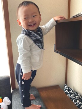 pooh❁¨̮sukeさん（キッズ・80cm）の春コーディネート