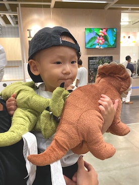 「1歳5ヶ月」｜「アイテム（スリッポン）」を使った、pooh❁¨̮sukeさん（キッズ・80cm）の秋コーディネート
