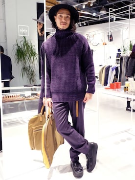 「CERRUTI」｜林育準🇹🇼さん（メンズ・180cm）の冬コーディネート