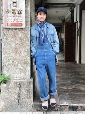 「圈入準」｜「アイテム（ジャケット/アウター）」を使った、林育準🇹🇼さん（メンズ・180cm）の冬コーディネート