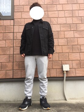 「AIR MAX」｜「アイテム（デニムジャケット）」を使った、中野 勇太さん（メンズ・165cm）の秋コーディネート