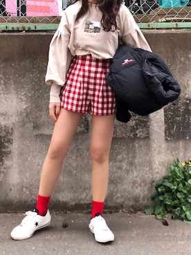  李奈さん（レディース・158cm）の春コーディネート