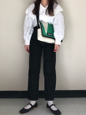 「平成最後のWEARISTAセンバツ」｜「アイテム（バレエシューズ）」を使った、 李奈さん（レディース・158cm）の春コーディネート