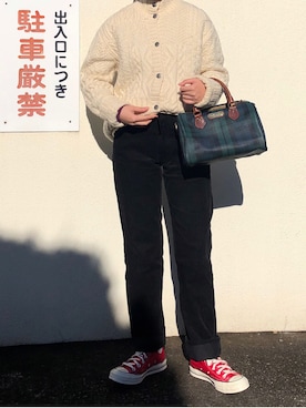 「Levi's（リーバイス）のアイテム（チノパンツ）」を使った、 李奈さん（レディース・158cm）の冬コーディネート