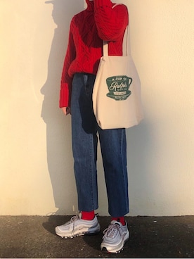  李奈さん（レディース・158cm）の冬コーディネート