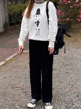 「Y's（ワイズ）のアイテム」を使った、 李奈さん（レディース・158cm）の冬コーディネート