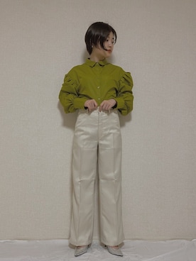 「ラブアンドピース2020」｜「アイテム（アクセサリー）」を使った、ぺいさん（レディース・156cm）の秋コーディネート