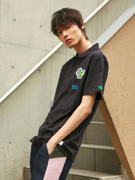 「 Tシャツ」｜coradeさん（メンズ・183cm）の夏コーディネート